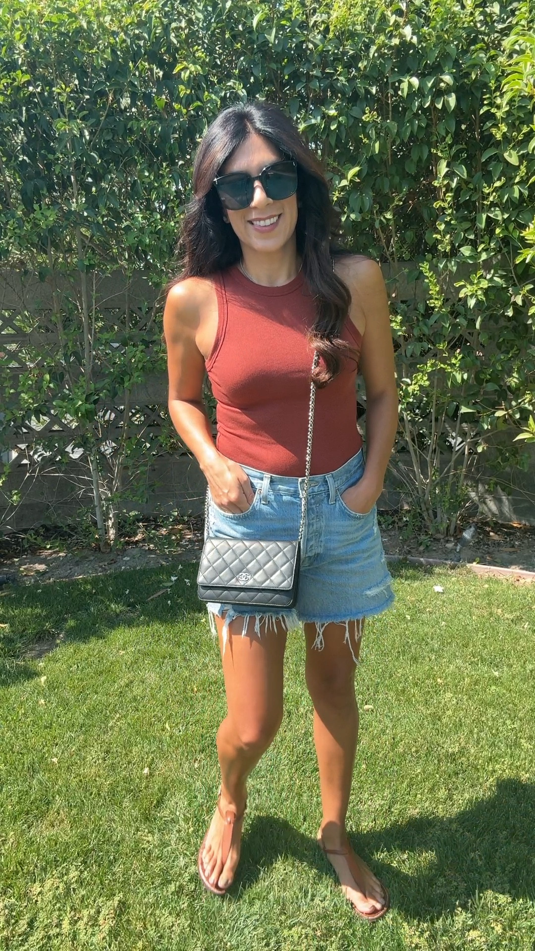 Causal OOTD for this in between weather. Love these shorts because of the length. Paired it with darker colors for the season. And of course my favorite sunnies. 

#LTKFindsUnder100 #LTKStyleTip #LTKSeasonal