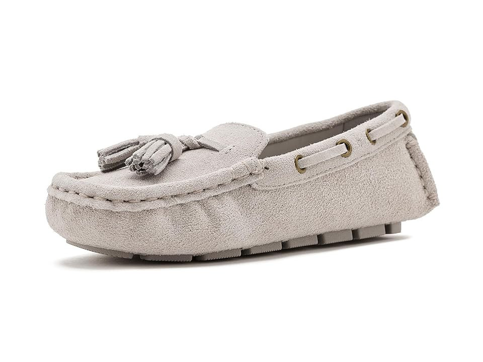 Janie and Jack Driver Shoes (Toddler/Little Kid/Big Kid) Boy's Shoes Gray : 12 Little Kid M, Suede | Zappos