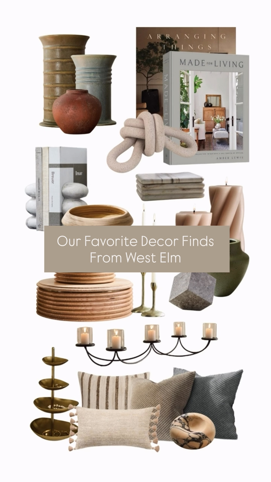 Our favorite decor finds from West Elm featuring candle holders, faux stems, vases, candle holders, decorative bowls, coffee table books, book ends, jewelry storage, decor, etc.#LTKFinds #LTKFavorites #HomeStyleDaily

#LTKHome #LTKHome