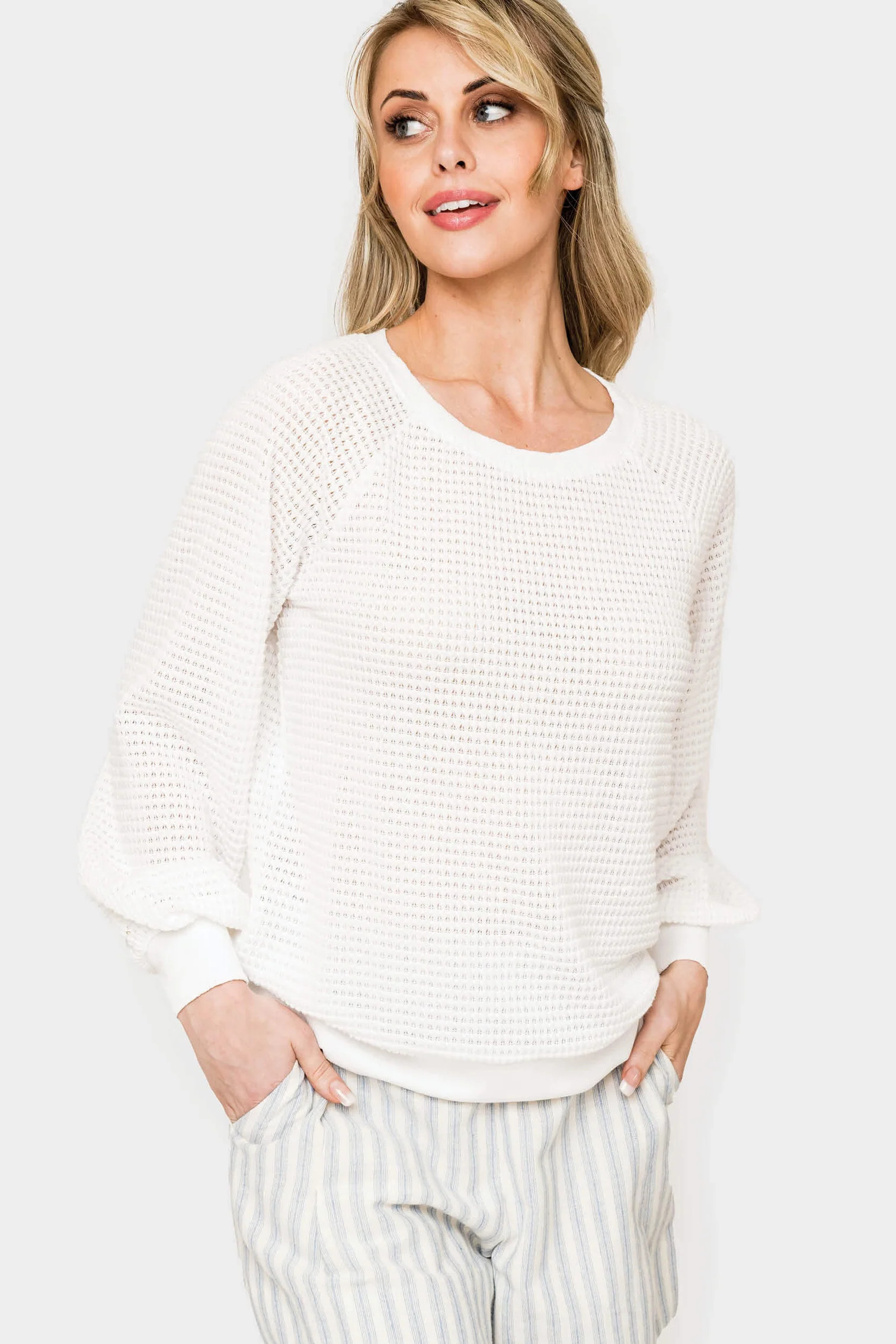 Sunset Open Weave Sweater | Gibsonlook