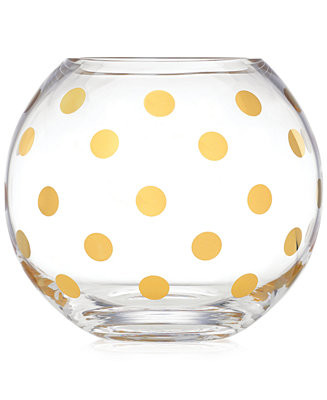 kate spade new york Pearl Place Rose Bowl Vase & Reviews - Bowls - Home Decor - Macy's | Macys (US)