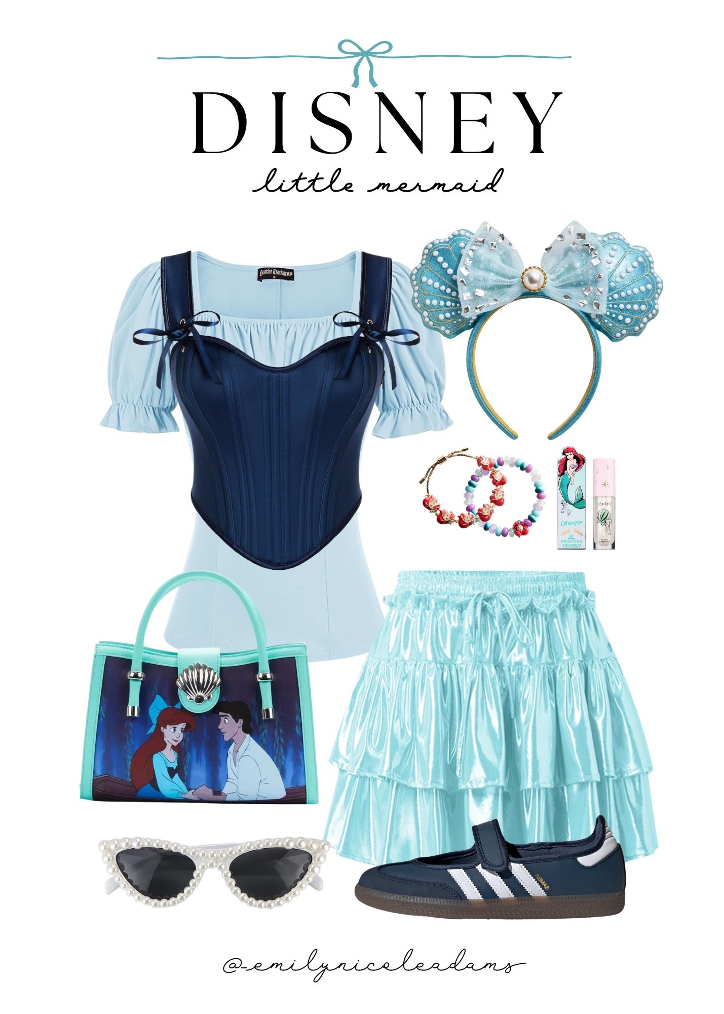 Disney Little Mermaid Outfit Inspo💙 disney Ariel outfit, disney mouse ears, BaubleBar ears, disney girl, disney accessories, disney style, Princess Ariel, princess vibes, disney princess, disney girl, disney addict, BaubleBar, mermaid, mah I kingdom 

#LTKvlog #LTKSaleAlert #LTKootd