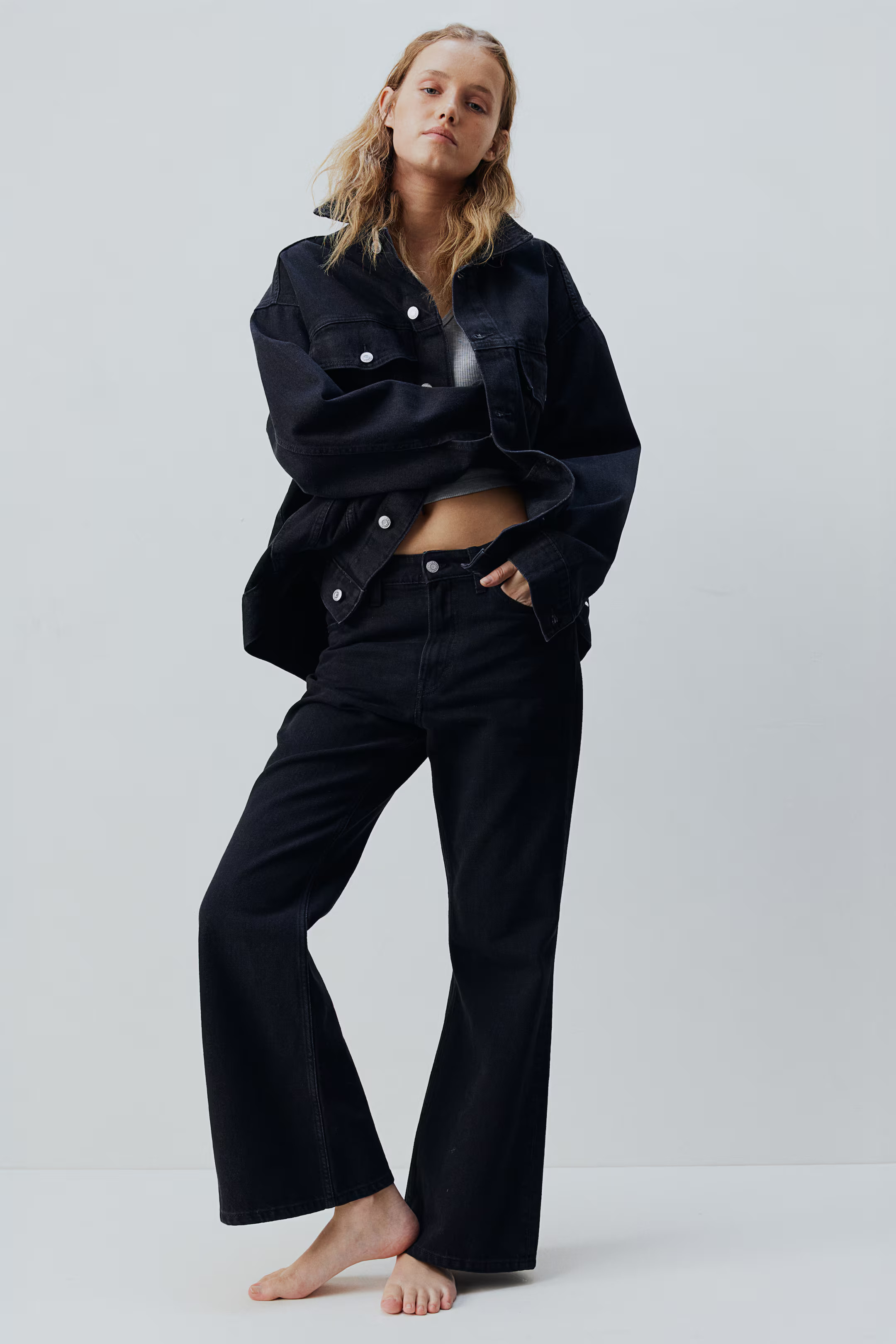 Baggy Bootcut Regular Jeans | H&M (US + CA)