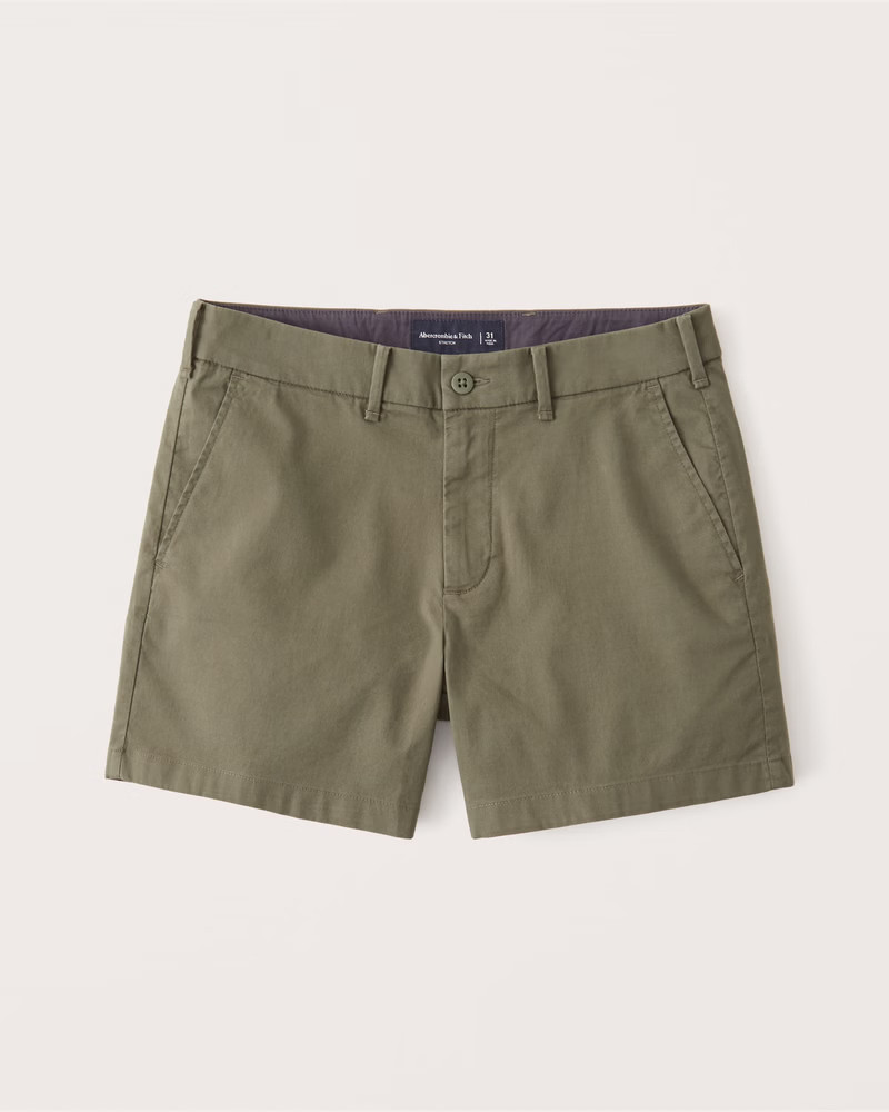 Stretch Chino Shorts | Abercrombie & Fitch (US)