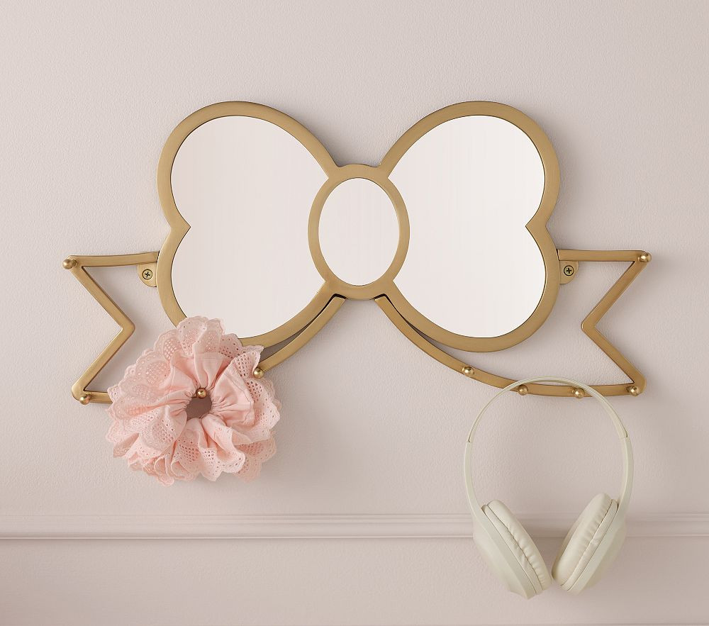 Stoney Clover Lane Bow Mirror With Hooks (24"x 11") | Pottery Barn Kids