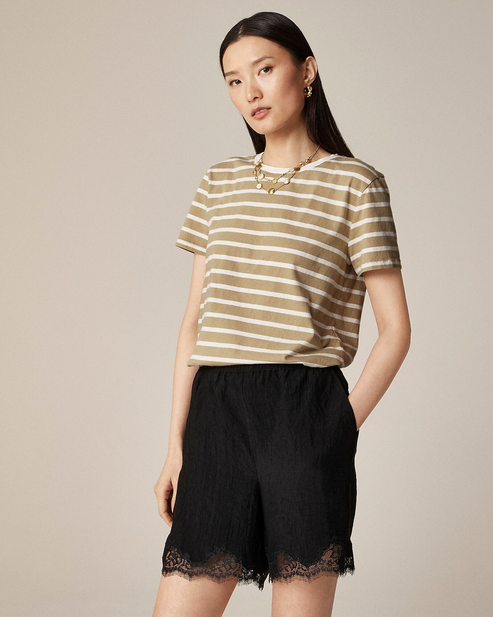 Vintage jersey classic-fit crewneck T-shirt in stripe | J. Crew US