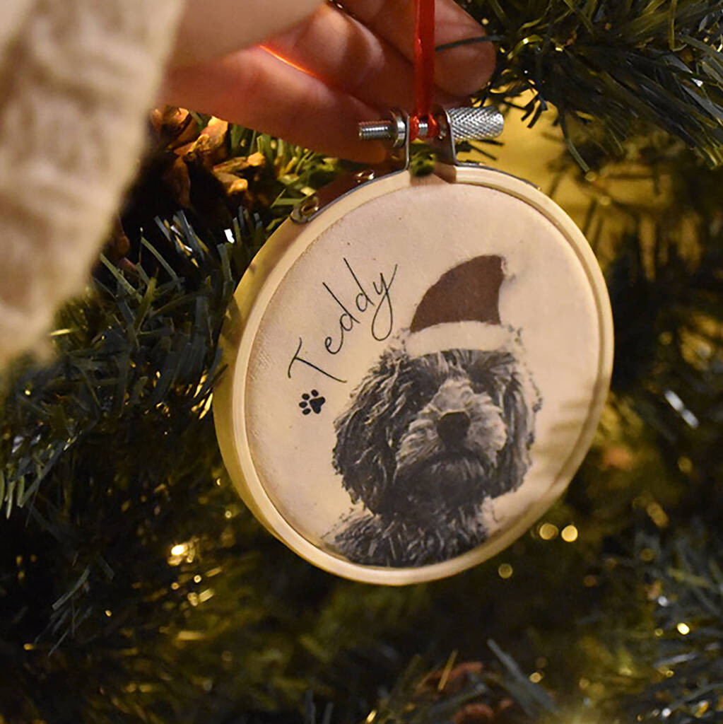 Personalised Pet Portrait Christmas Decoration | Not On The High Street