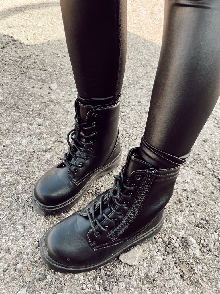 Wade Lace Up Combat Boots | She Is Boutique