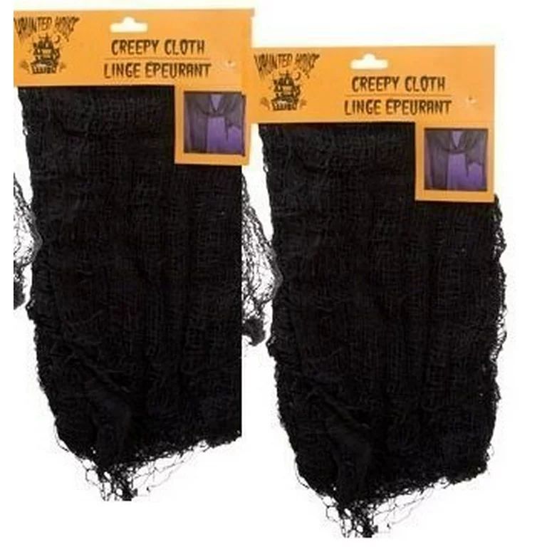 Black Creepy Cloth 30" X 72" - Set of 2 - Creepy Spooky Halloween Decorations | Walmart (US)