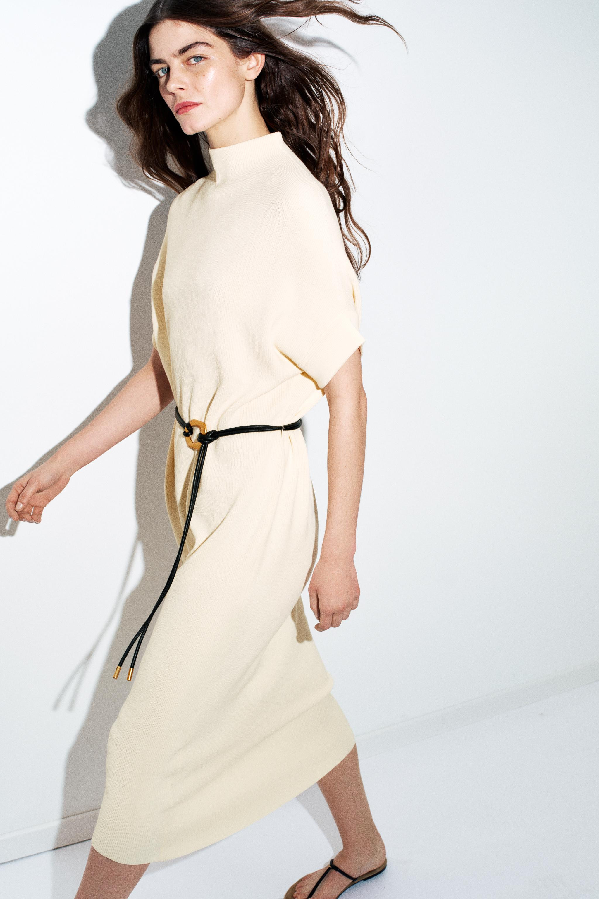 BELTED KNIT DRESS | Zara US