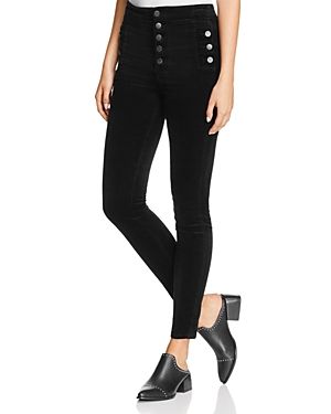 J Brand Natasha Sky-High Skinny Jeans in Black | Bloomingdale's (US)