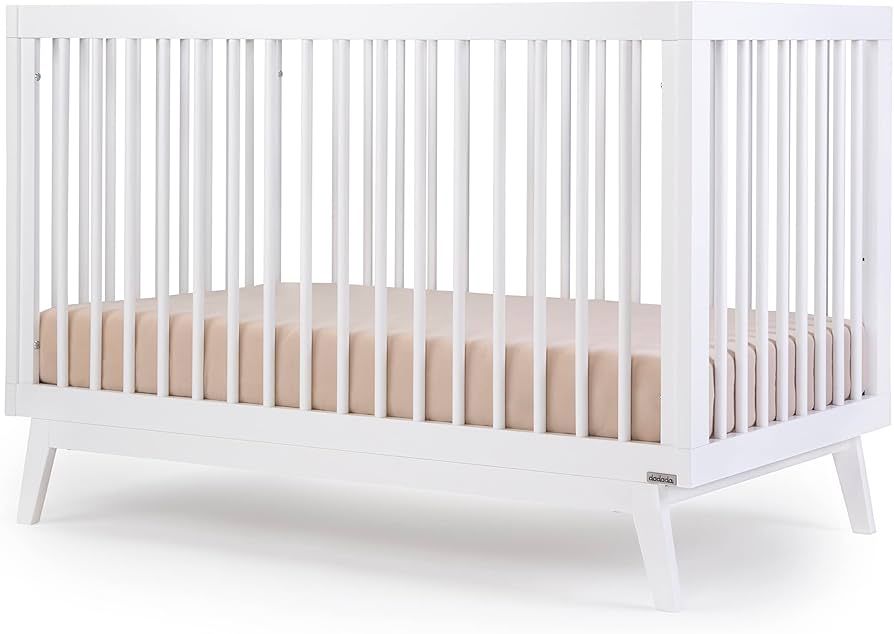 dadada Baby Soho 3-in-1 Convertible Crib to Toddler Bed – Wooden Crib Made in Italy, GREENGUARD... | Amazon (US)