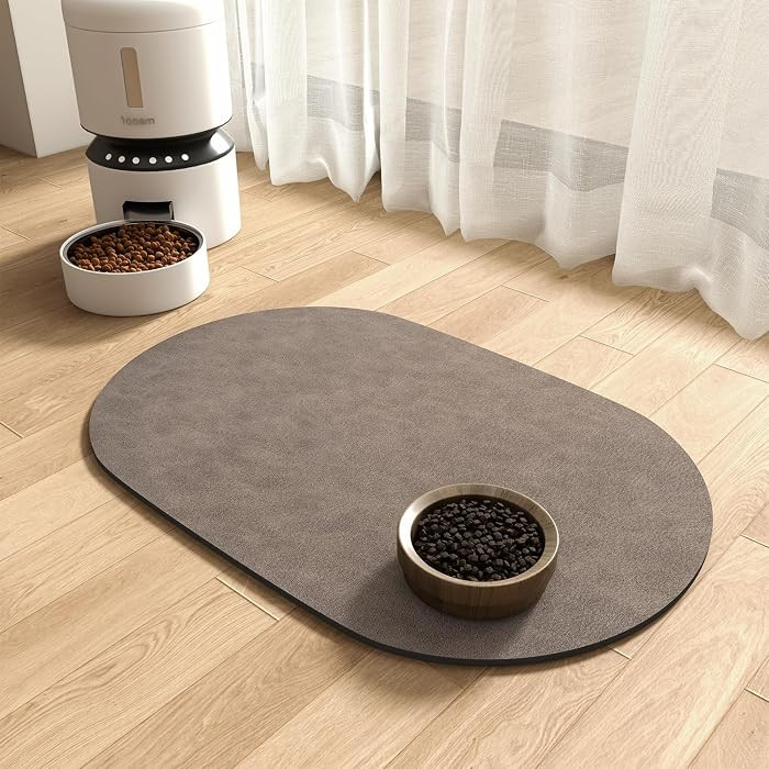 Absorbent Dog Water Mat-Cat Mat for Food and Water Bowl, Quick Dry Pet Feeding Mat, No Stains Pet... | Amazon (US)