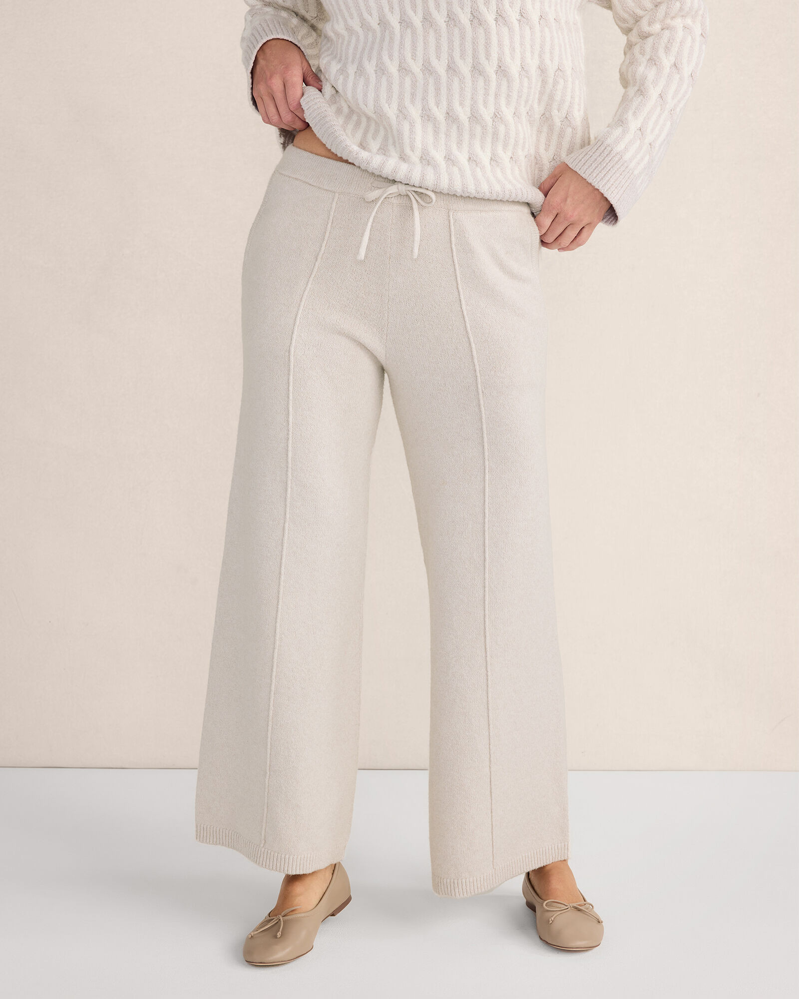Organic Cotton Pintuck Wide Leg Pants | Haven Well Within