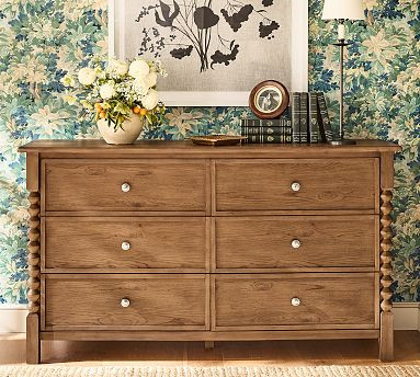 Chris Loves Julia Stacked Ball Wide Dresser (62") | Pottery Barn (US)