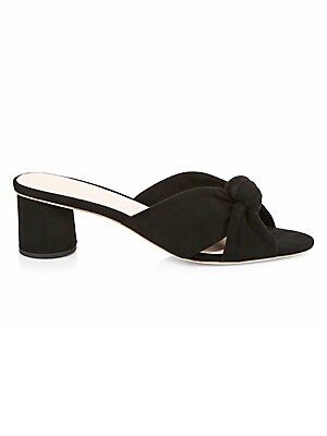 Loeffler Randall Women's Celeste Suede Sandals - Black - Size 5 | Saks Fifth Avenue