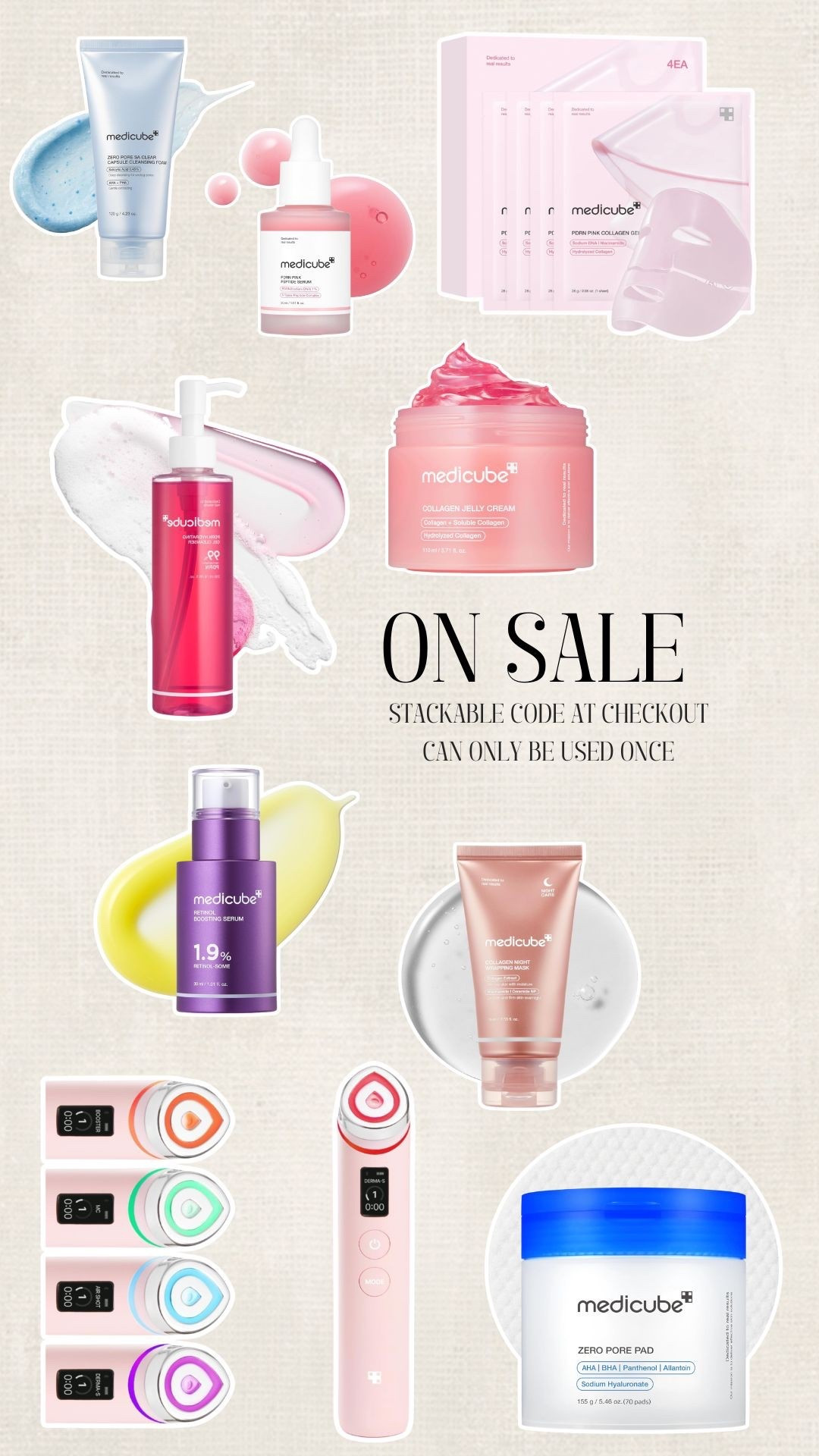 Use code MEDICUBE10 at checkout. Can only be used once! 

#LTKmomlife #LTKselfcare #LTKActive