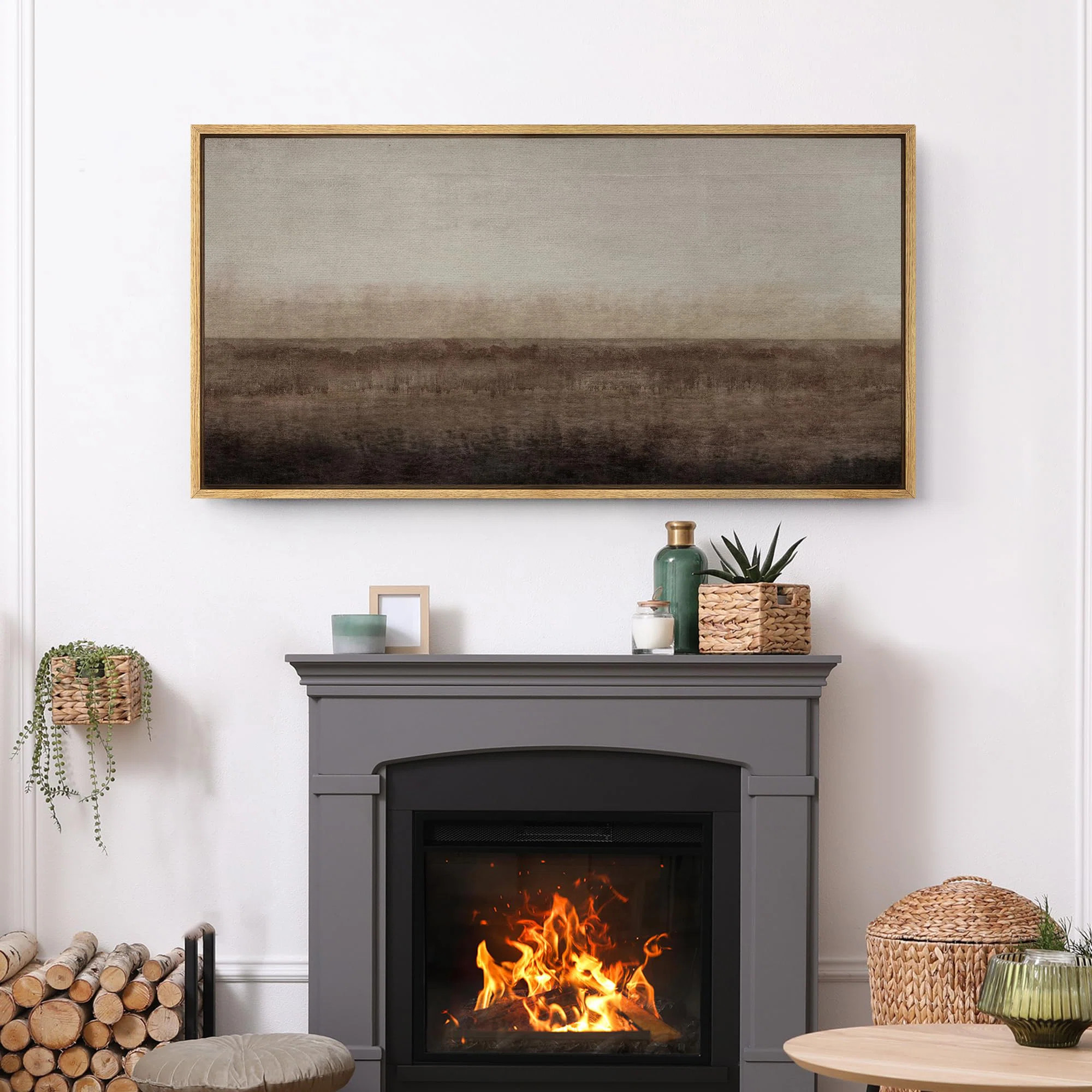 wall26 Serene Horizon Minimalist Landscape Modern Art & Reviews | Wayfair | Wayfair North America