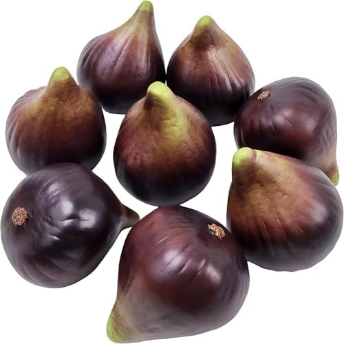 8pcs Fake Fig Artificial Realistic Fruit Decoration Lifelike Faux Figs Food Decor Bowl Filler Sim... | Amazon (US)