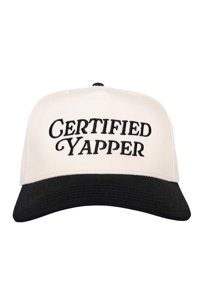 KATYDID Certified Yapper Vintage Hat - Two-Toned Funny Trucker Hat - Embroidered Vintage Baseball... | Amazon (US)