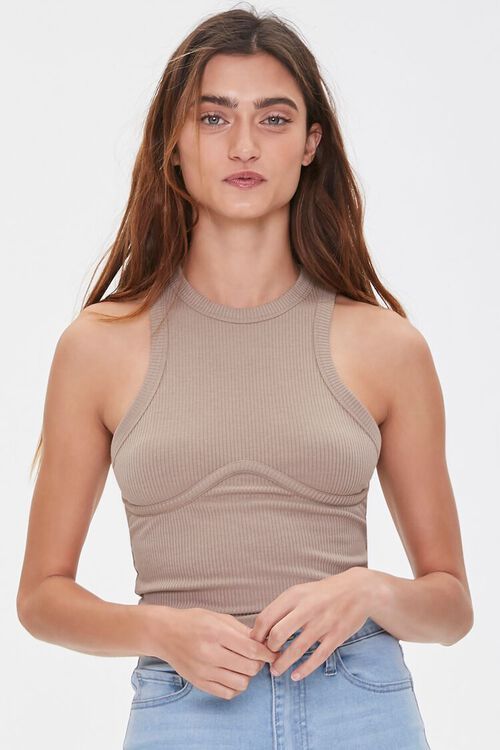Seamed Racerback Tank Top | Forever 21 (US)