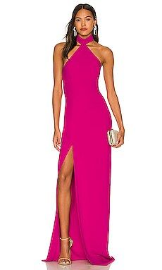 Amanda Uprichard Queen Gown in Magenta from Revolve.com | Revolve Clothing (Global)