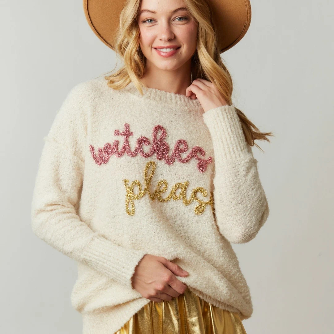 Witches Please Sweater - Etsy | Etsy (US)