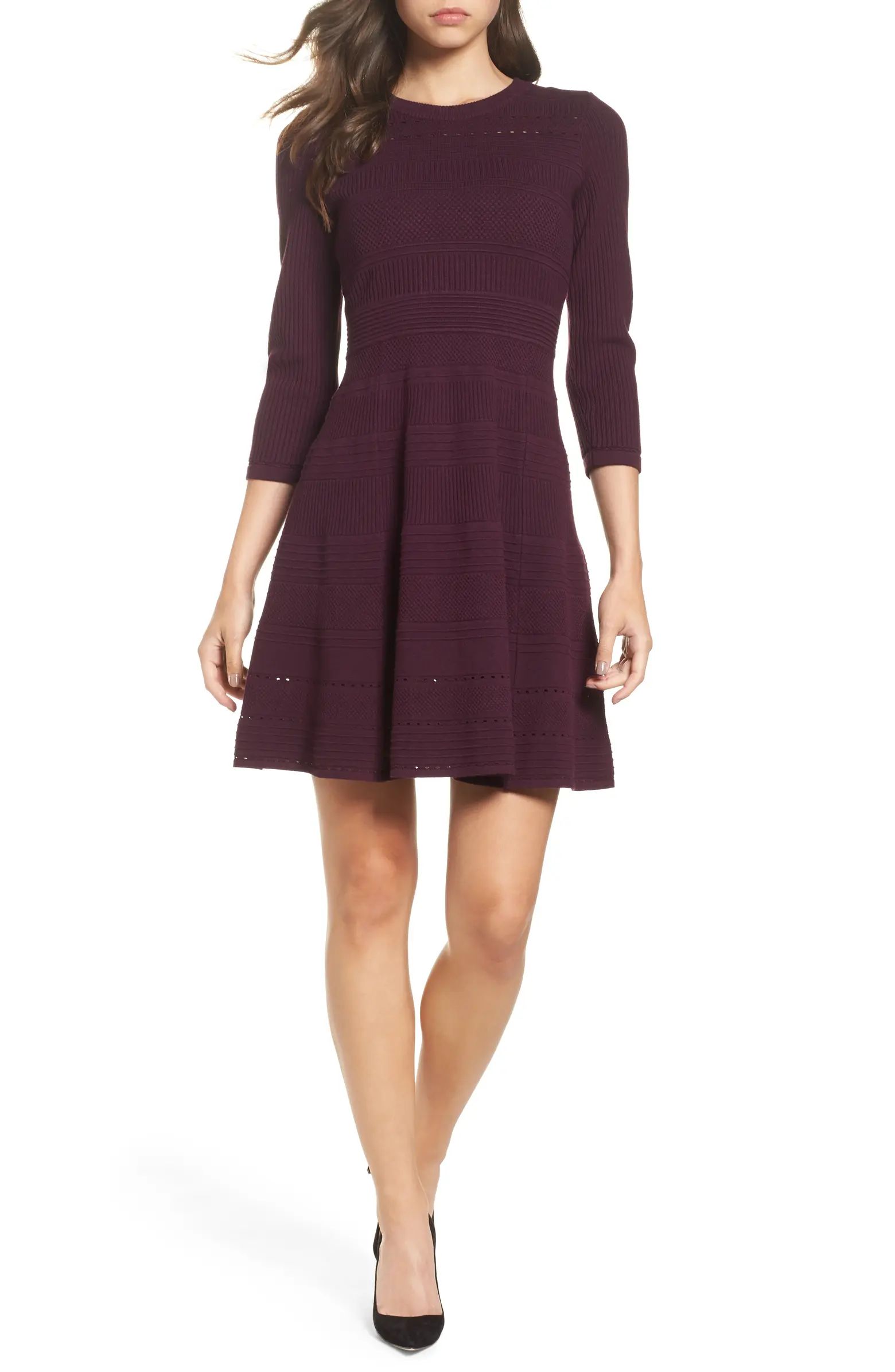 Fit & Flare Sweater Dress | Nordstrom