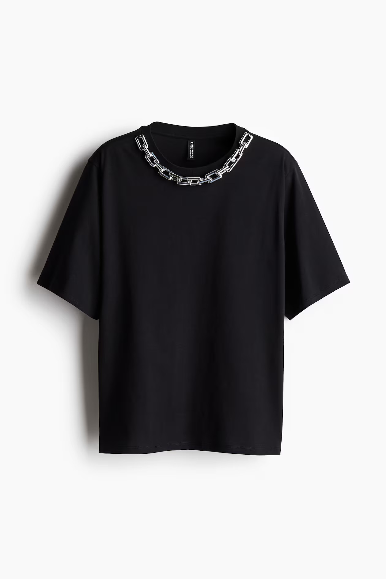 Motif-detail T-shirt - Black - Ladies | H&M GB | H&M (UK, MY, IN, SG, PH, TW, HK)