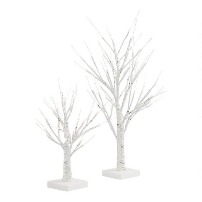 White Birch Micro LED Battery Operated Tree Decor | World Market