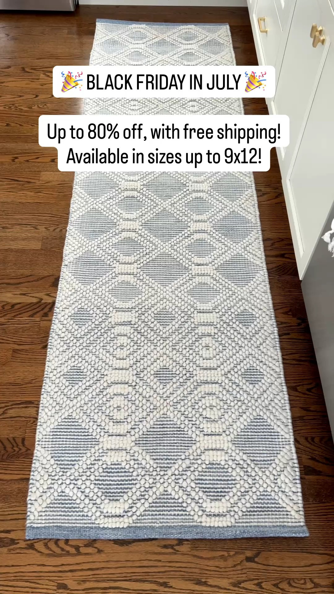 (#ad) @Wayfair's Black Friday in July sale is in full swing, with up to 80% off, and free shipping sitewide! If you're looking to score a deal on a rug, now is the time! It's the biggest sale of the summer and it runs through Monday, July 27th! #Wayfair #WayfairPartner

------ 
coastal home decor, coastal style rugs, coastal decor, bedroom rugs, living room rugs, dining room rugs, entryway rugs, blue & white rugs, blue rugs, natural rugs, woven rugs, sisal rugs, wool rugs, oversized rugs, coastal rugs, wayfair rugs, rugs on sale, 10x13 rugs, 9x12 rugs, 8x10 rugs, 5x7 rugs, 3x5 rugs, beach house decor, coastal style rugs, designer looks for less, 5x8 rugs, beach house rugs, lake house rugs, Wayfair black friday in july sale, dash & albert rugs, neutral rugs, blue & white striped rugs, indoor/outdoor rugs

#LTKHome #LTKSaleAlert