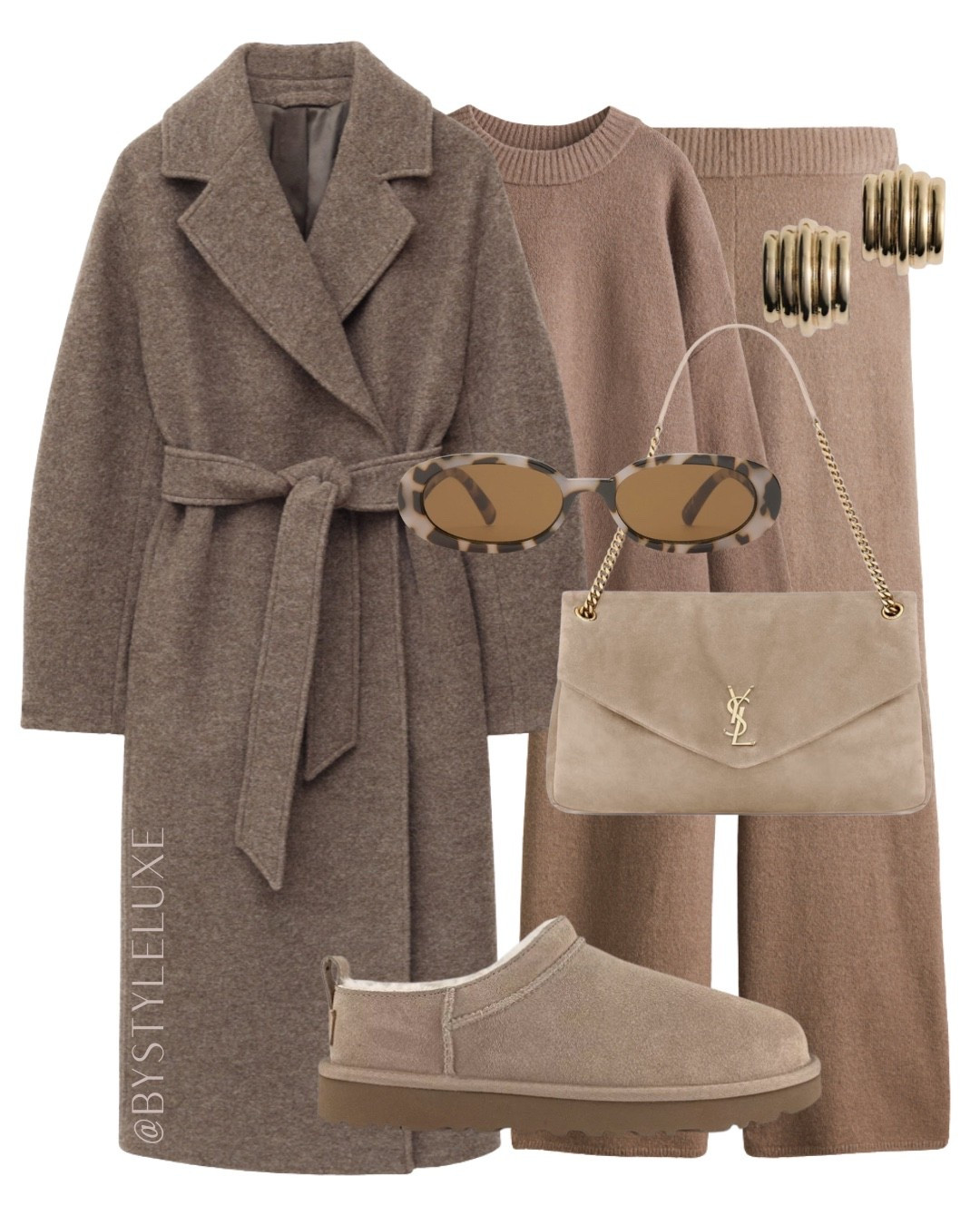 WRAP COAT - perfect cosy and comfy outfit with this wrap coat and knitted co-ord 

#coord #autumnoutfit #ugg 

#LTKstyletip #LTKshoes #LTKautumn