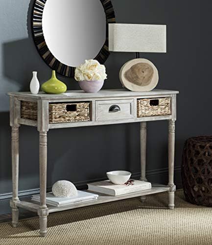 Safavieh Home Collection Christa Vintage White 3-Drawer Storage Console Table | Amazon (US)