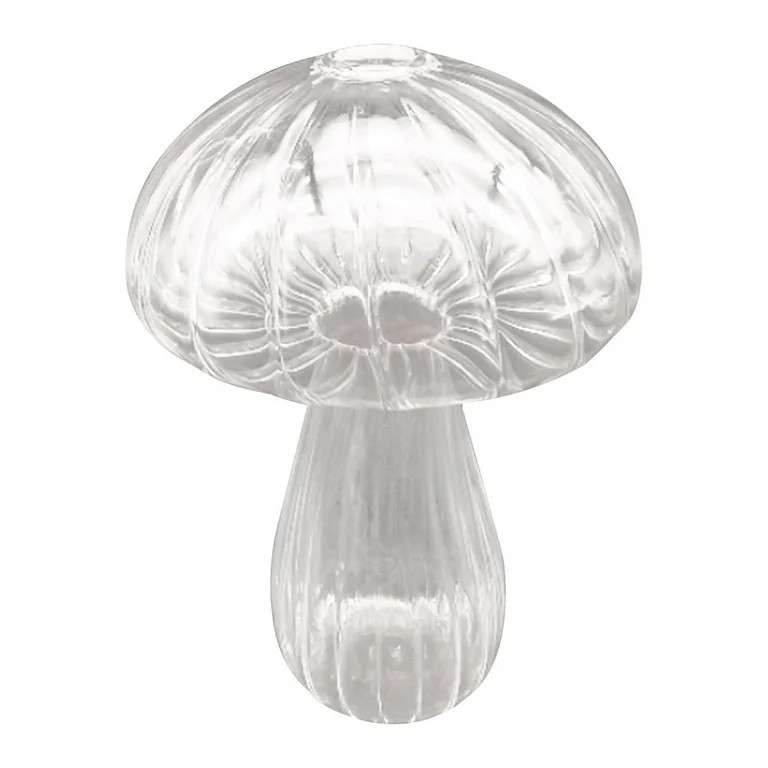 Mushroom Glass Bud Glass Vase Mushroom Flower Vase Mushroom Decor - Walmart.com | Walmart (US)