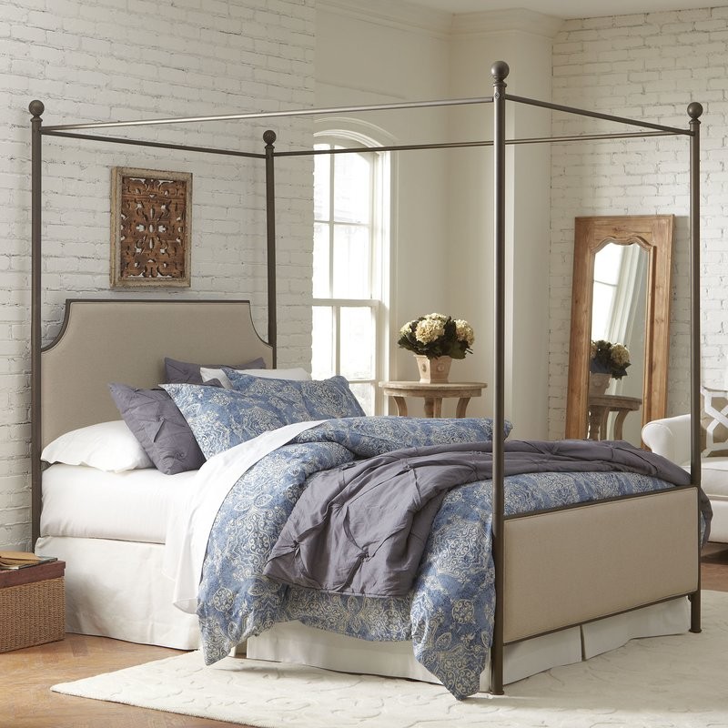 Williston Upholstered Canopy Bed | Wayfair North America