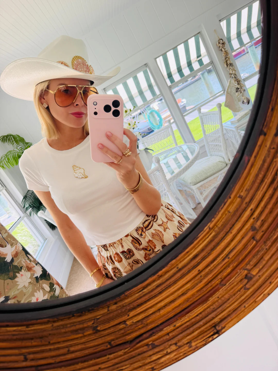 SALLY SEASHELL BEADED TEE | Teggy French