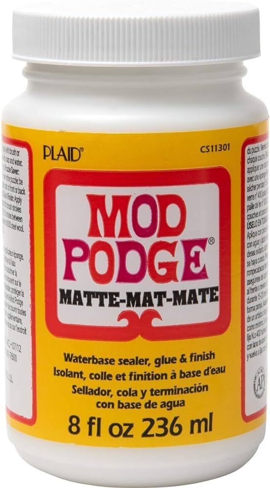 Mod Podge Matte Sealer, Glue & Finish: All-in-One Craft Solution- Quick Dry, Easy Clean, for Wood... | Amazon (US)