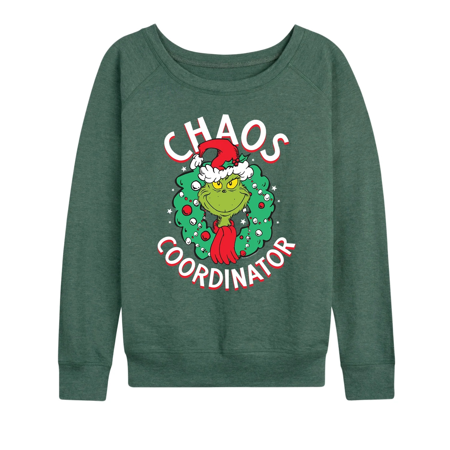 Grinch Chaos Coordinator - Women's Lightweight French Terry Pullover | Walmart (US)