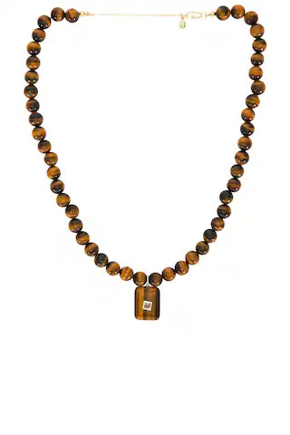 Gemstone Tiger Eye Pendant Necklace
                    
                    SHASHI | Revolve Clothing (Global)