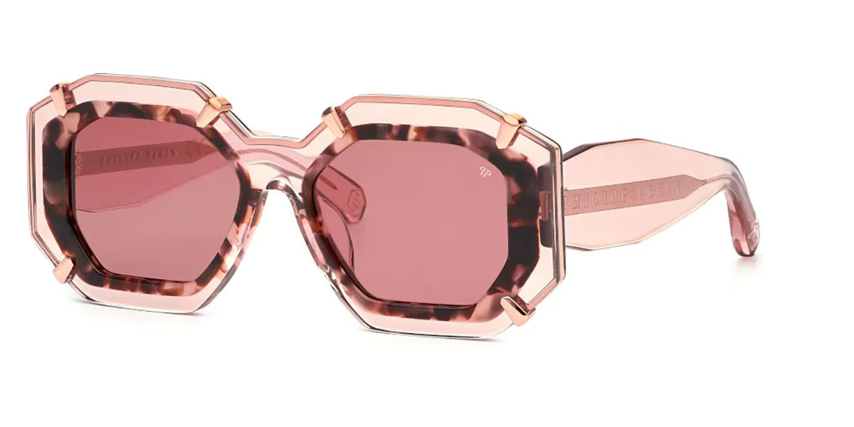 Philipp Plein SPP098V 0D48 Women’s Sunglasses Pink Size 53 | SmartBuyGlasses Global