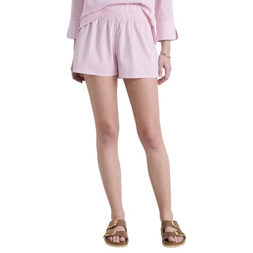 Vineyard Vines Women's Harbor Seersucker Seaside Shorts, Palm Beach/White Cap, X-Small | Amazon (US)