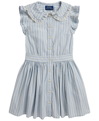 Girls' 2T-6X Short-Sleeve Shirt Dress | Macy's