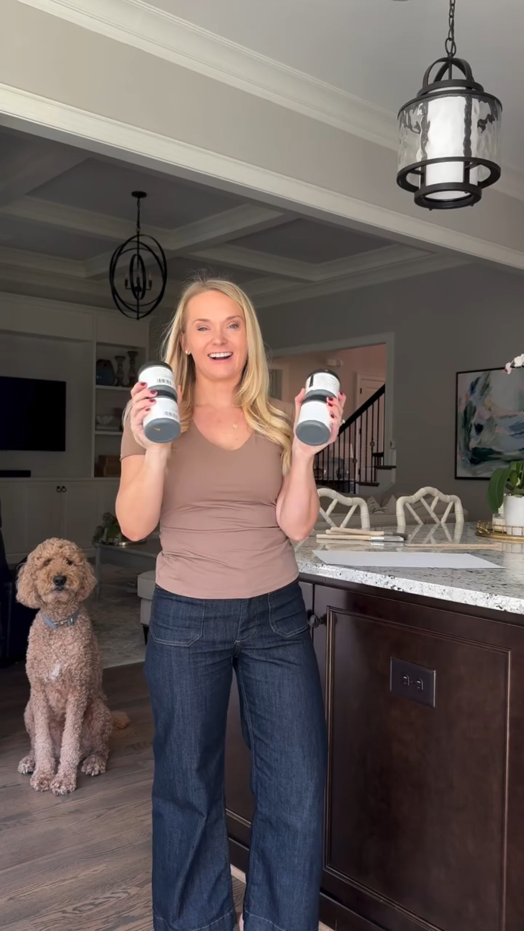 Help me choose the perfect moody green paint color for my husband's home office re-design. I sampled four of my favorite dark, moody greens for the space. When you're sampling paint colors at home, I suggest painting them on a poster board and then rotating the board to each wall of the space so that you can see the paint from different perspectives at different times of the day. Don't forget to label which sample is which color! For this project I'm considering:
1. Benjamin Moore Vintage Vogue 
2. Benjamin Moore Backwoods
3. Benjamin Moore Dark Olive
4. Benjamin Moore Caldwell Green

Let me know in the comments which color is your favorite 👇🏻 Comment SHOP for the source list I am using for this office glow-up.

How to choose a paint color | masculine home office | home office design | dark green paint