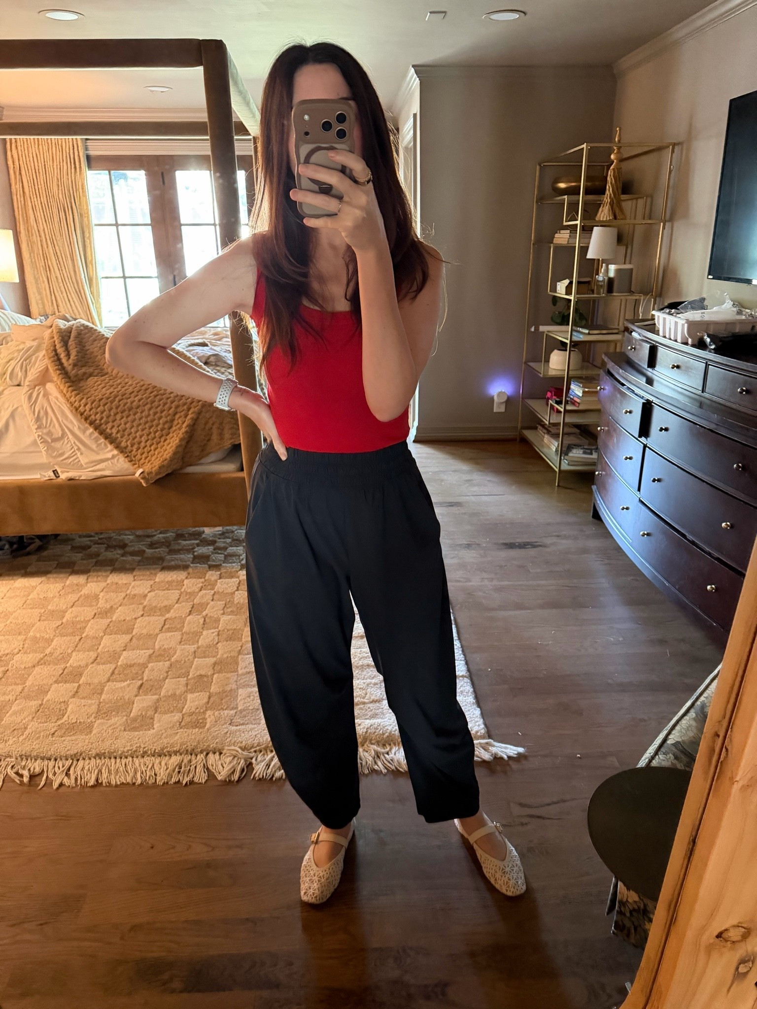 Comfortable yet stylish warm weather outfit ribbed tank barrel pants ruti dupe

#LTKmomlife #LTKgrwm #LTKTall