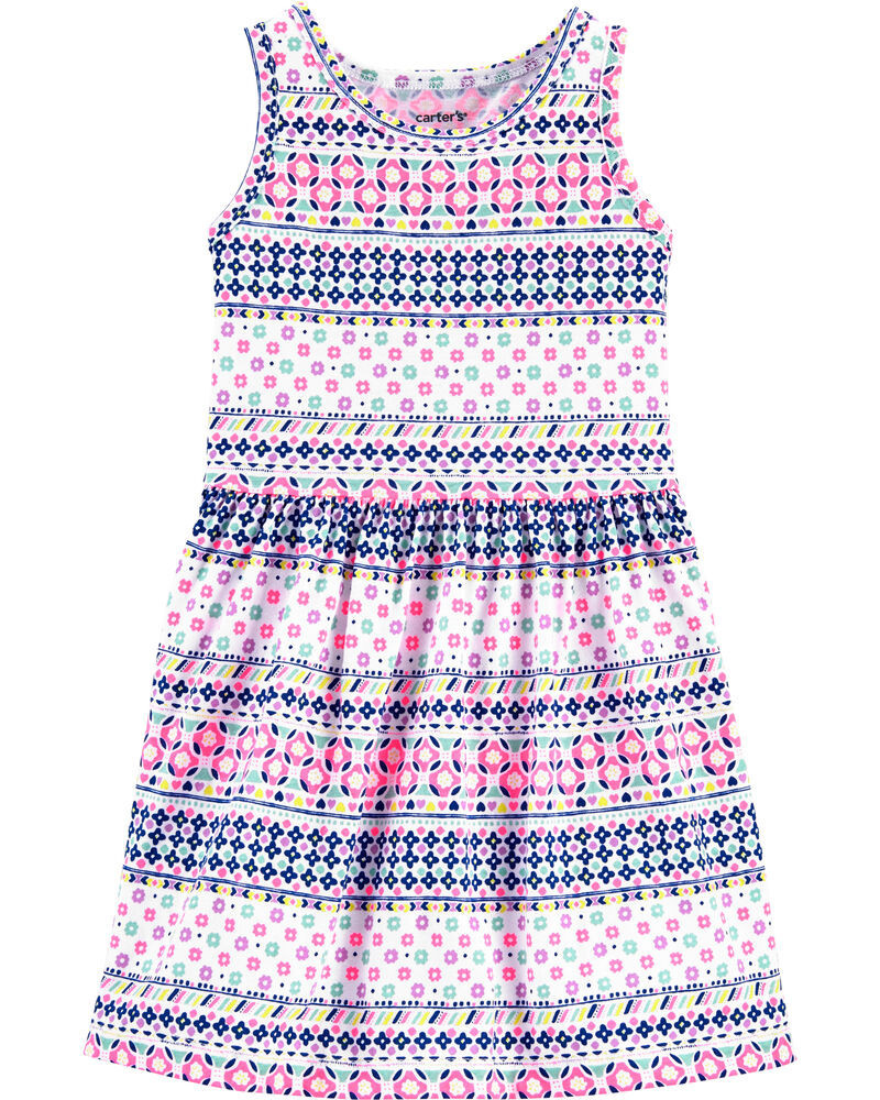 Geo Printed Jersey Dress | Carter's