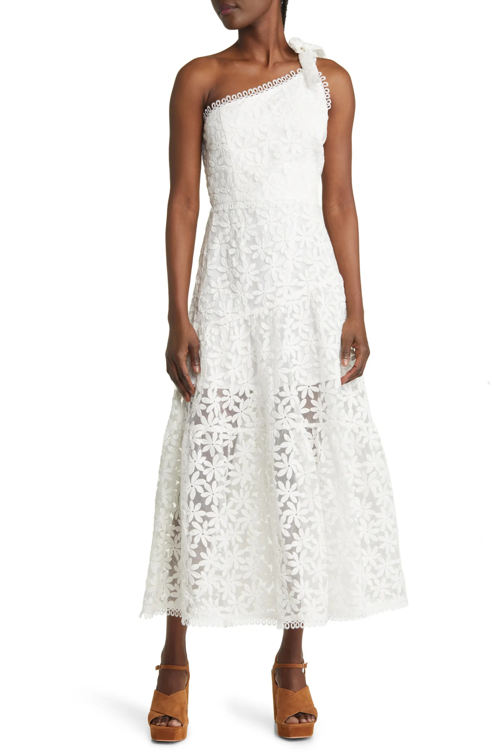 Madonna Lily Lace One-Shoulder Dress | Nordstrom