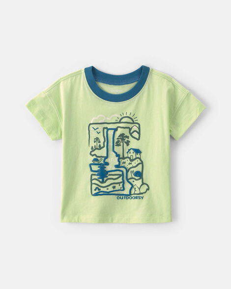 Baby Boy 'Outdoorsy' Graphic Tee - Green | Carter's Inc