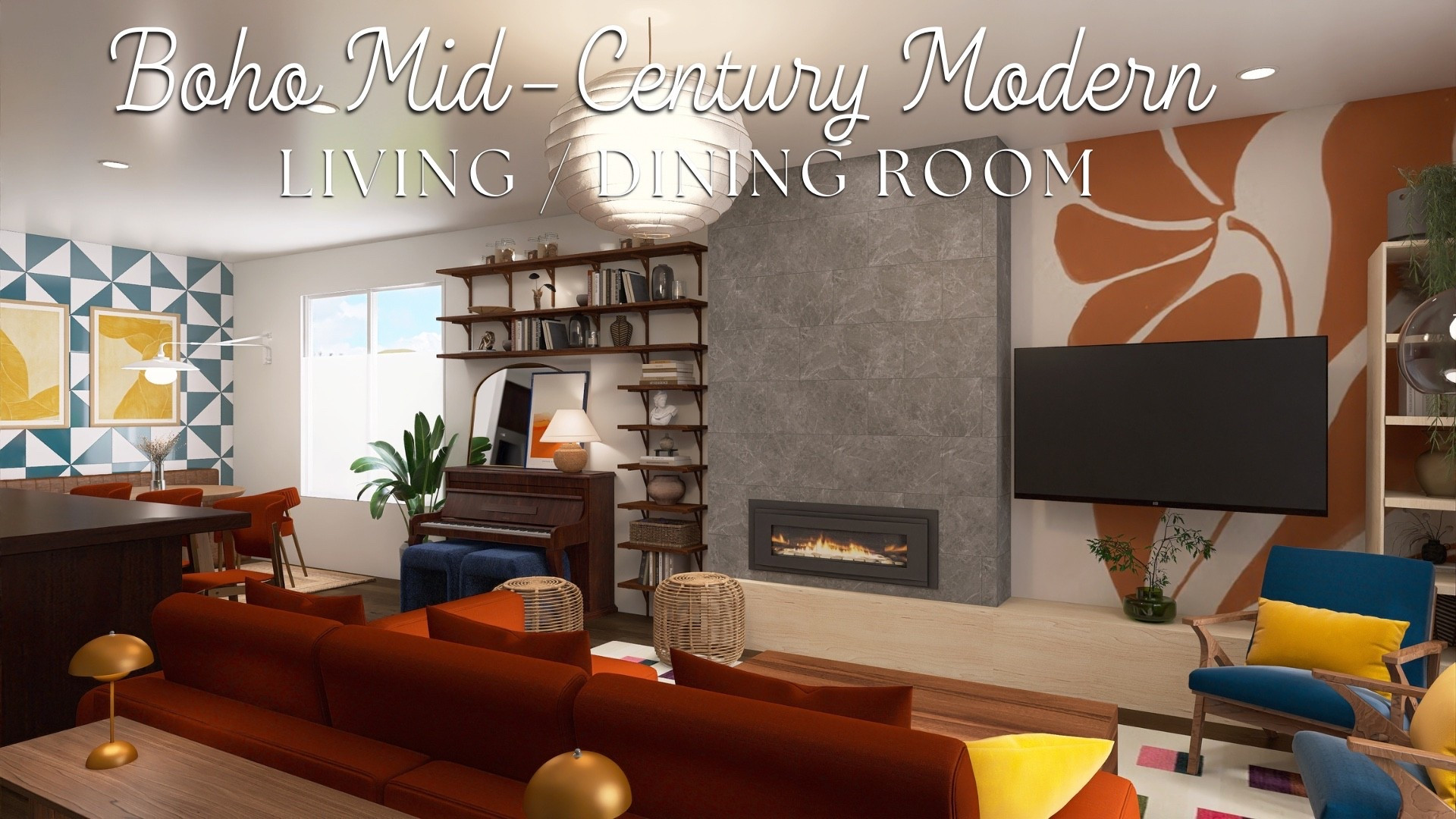 Designed by Jackie
Boho Mid-Century Modern Living/Dining Room

#LTKHome #LTKmomlife #LTKSeasonal