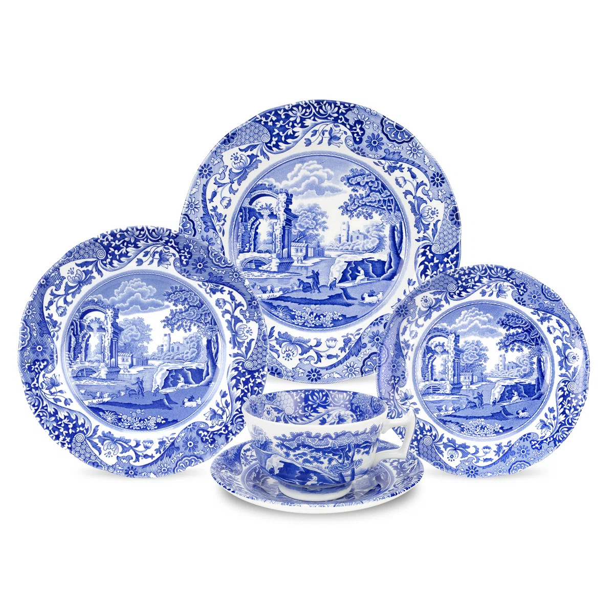 Spode Blue Italian 5-Pc Place Setting | Wayfair North America
