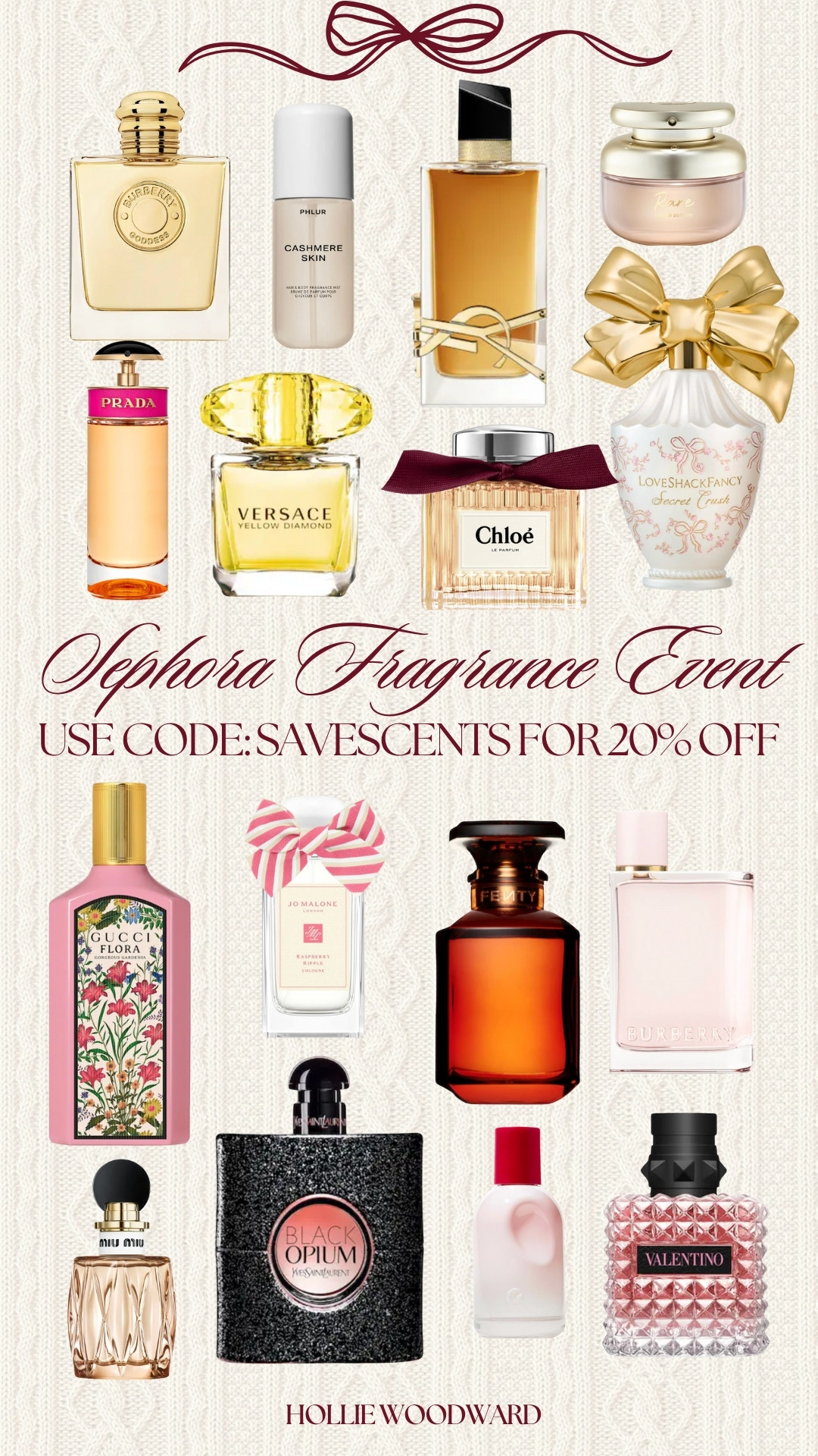 use code SAVESCENTS for 20% off all fragrances from sephora! the perfect holiday gifts 🎁

also use the code QUICKGIFTS and join sephora's beauty insider program, ending December 24th! 

@sephora #sephorapartner 

 #LTKGiftGuide #LTKHoliday #LTKBeauty